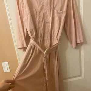 Mango midi shirt dress with belt